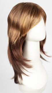 32BF | Medium Natural Red Base with Medium Red-Gold Blonde Frost on Top and Dark/Medium Red Nape