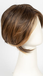 6F27 CARAMEL RIBBON | Dark Brown with Light Red-Gold Blonde Highlights and Tips