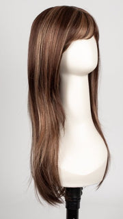 AUBURN SUGAR | Rooted Dark Auburn with Medium Auburn Base with Dark Strawberry Blonde Highlights