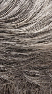 92B CHUNKY MONKEY | Pure White with 5% Medium Brown Front, Grey with 30% Medium Brown Middle, Dark Brown with 65% Grey Nape