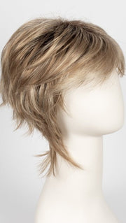 Color Creamy-Toffee =Rooted Dark with Light Platinum Blonde and Light Honey Blonde 50/50 blend