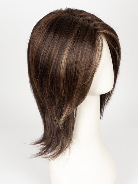 Color Java-Frost = Dark Brown base with Gold Blonde and Light Auburn 50/50 blend highlights