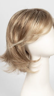 CREAMY TOFFEE R | Rooted Dark with Light Platinum Blonde and Light Honey Blonde evenly blended