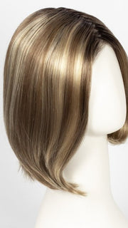 RH12/26RT4 | Light Brown w/Fine Golden Blonde Highlights And Dark Roots