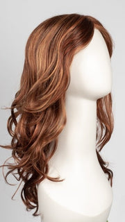 R133/24H | Dark Brown with Auburn and Pale Golden Blonde Highlights