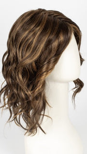 6F27 CARAMEL RIBBON | Dark Brown with Light Red-Gold Blonde Highlights and Tips