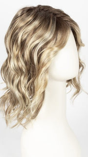 JULIANNE PETITE Wig by JON RENAU in 12FS8 | Light Gold Brown, Light Natural Gold Blonde and Pale Natural Gold-Blonde Blend, Shaded with Medium Brown