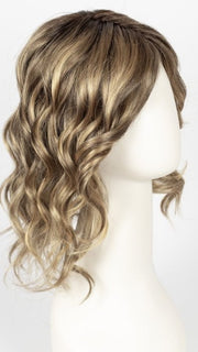 24BT18S8 | Medium Natural Ash Blonde and Light Natural Gold Blonde Blend, Shaded with Medium Brown