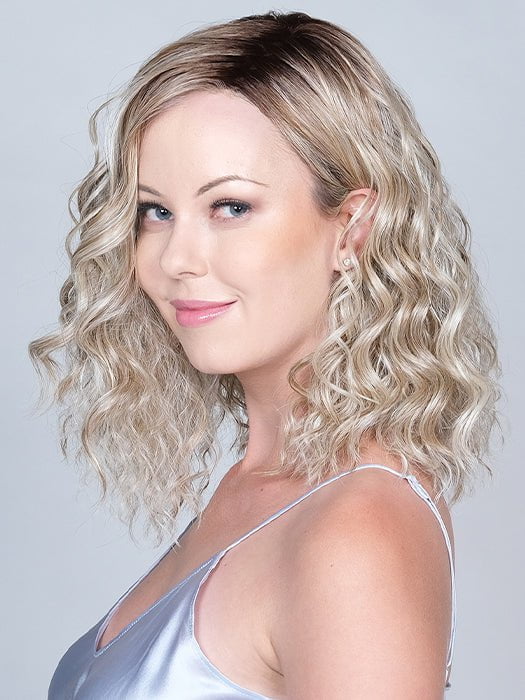 The lace front and monofilament part create a natural look