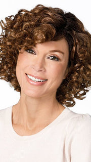 ALANNA by Jon Renau in 30A27S4 SHADED PEACH | Brown Red/Strawberry Blonde Blend, Shaded with Dark Brown