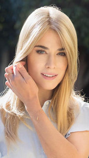 FLEX TOP PIECE by AMORE in CREAMY-TOFFEE | Light Platinum Blonde and Light Honey Blonde evenly blended