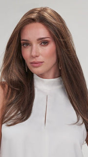 ARIA by Jon Renau in FS6/30/27 TOFFEE TRUFFLE | Brown, Medium Red-Gold, Medium Red-Gold Blonde Blend with Medium Gold Blonde Bold Highlights