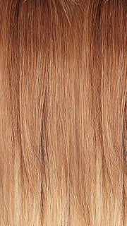 B8/30-14/26RO | Medium Red-Gold Brown Roots to Midlengths, Light Gold Blonde Midlengths to Ends