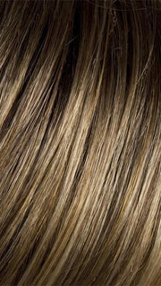 BERNSTEIN ROOTED | Light Brown base with subtle Light Honey Blonde and Light Butterscotch Blonde highlights and Dark Roots