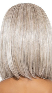 56/60/R8 | Lightest Grey Blend Rooted Medium Brown