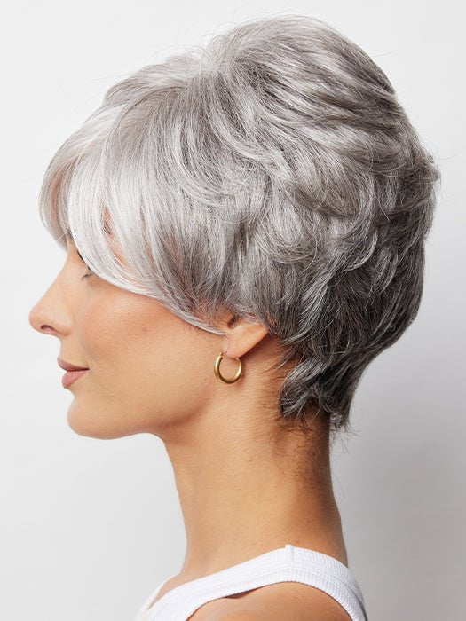 a A short synthetic pixie that is ready-to-wear