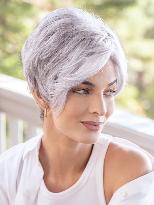BAY by Amore in SILVER-STONE | Dark Brown Base with Multi Grey Shades Blended