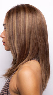 MAPLE-FROST | Medium Brown Blended with Light Browns and Frost Undertones Rooted with Chocolate Brown