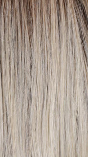BOMBSHELL BLONDE | Golden brown root with a blend of white, pure blonde and satin blonde
