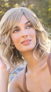 BRAYLEN by Amore in ICE-BLOND | Ashy Blonde Base with White Gold Tips with Highlights Around Face
