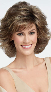 BREEZE by RAQUEL WELCH in SS10 SHADED CHESTNUT | Rich Medium Brown Evenly Blended with Light Brown Highlights and Dark Roots