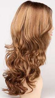GOLDEN NUTMEG | Medium Brown roots with overall Warm Cinnamon base and Golden Blonde hightlights