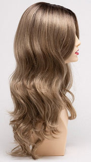 SAHARA BLONDE | Softer Dark Blonde with Light Golden Blonde, and features Chestnut Roots