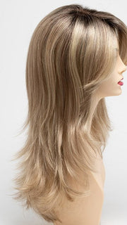 CHAMPAGNE SHADOW | Soft Dark Blonde with Platinum Highlights and Chestnut Roots