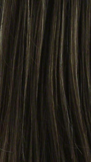 CHOCOLATE-FROST-R | Rooted Dark with a Dark Brown Base with Honey Blonde and Platinum highlights