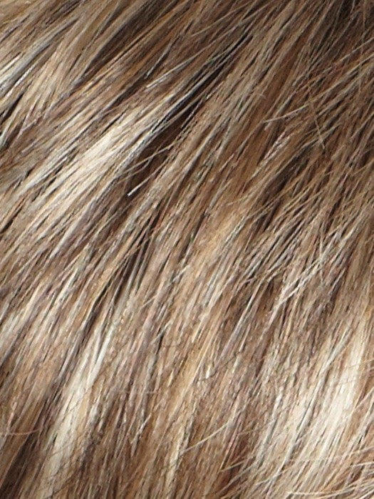 Color Chocolate-Frost = Rooted Dark with a Dark Brown Base with Honey Blonde and Platinum highlights