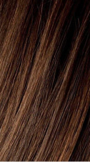 CHOCOLATE ROOTED | Medium to Dark Brown base with Light Reddish Brown highlights and Dark Roots