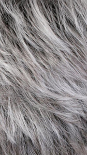 CHROMERT1B | Gray and White with 25% Medium Brown Blend and Off-Black Roots