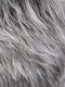 CHROMERT1B | Gray and White with 25% Medium Brown Blend and Off-Black Roots