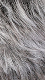 CHROMERT1B | Gray and White with 25% Medium Brown Blend and Off-Black Roots