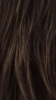 COFFEE LATTE R | Rooted Dark Brown with Dark Brown & Honey Brown evenly blended highlights