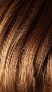 COGNAC ROOTED | Medium to Light Copper Red and Light Auburn Blend with Medium Auburn Roots