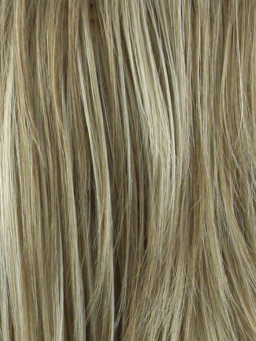 Color Creamy-Toffee R = Rooted Dark with Light Platinum Blonde and Light Honey Blonde 50/50 blend
