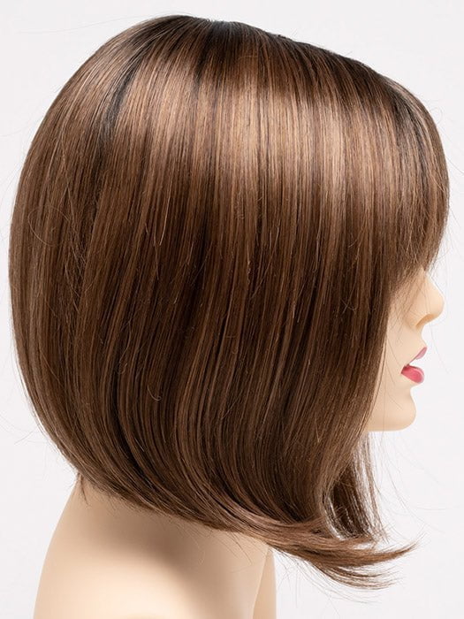 CINNAMON TOFFEE | Neutral to Warm Light Brown with Dark Brown Roots