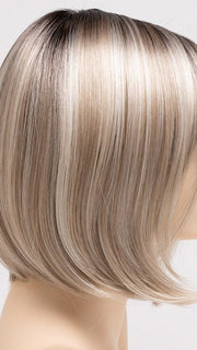 SILKY BEIGE | Light Platinum Blonde with Dark Brown Roots 
