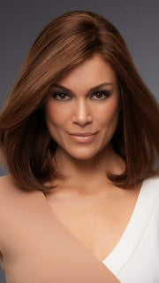 flipped for fun or curled for seduction, this versatile shoulder length bob maximizes styling options with 100 % human hair and an undetectable lace front