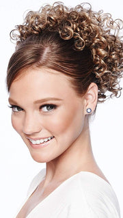 CHEER DANCE CURLS by POP by hairdo in R1416T BUTTERED TOAST | Dark Ash Blonde with Golden Blonde Tips