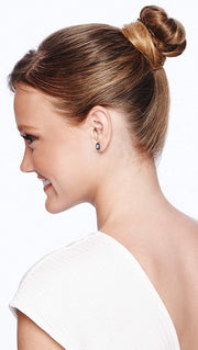 Before you get started pull your hair up in a bun!