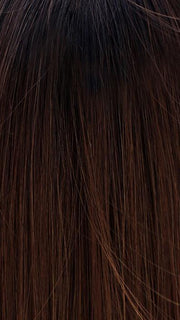 CHOCOLATE WITH CARAMEL | Medium Brown, Light Caramel Brown Highlights and Dark Brown Roots