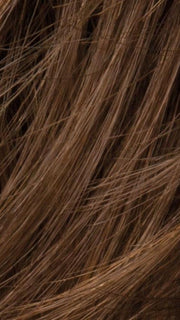 CHOCOLATE LIGHTED | Light Reddish Brown highlights blended with med dark brown & med reddish brown