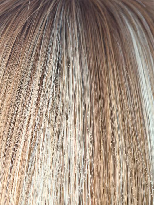 NUTMEG F | Rooted Dark with Honey Brown base with Platinum Blonde highlight