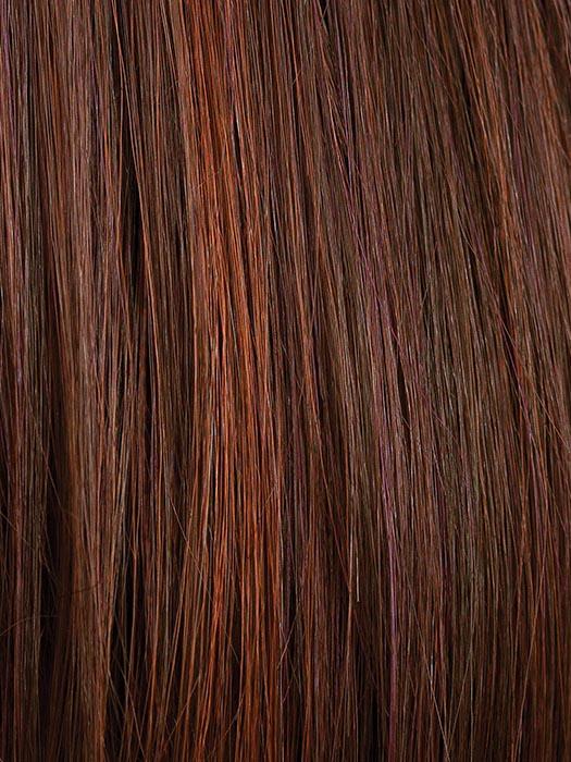 CHERRY-COLA | Dark Auburn Base with Brighter Red Chunk Highlights
