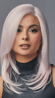 COSMO SLEEK by Rene of Paris in ICY-PETAL | 50/50 Blend of Muted Pastel Pink and Pure White