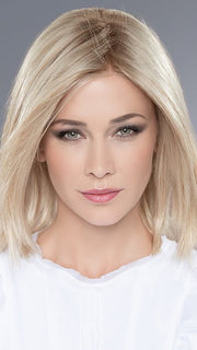 COUTURE by Ellen Wille in LIGHT CHAMPAGNE ROOTED 23.25.24 | Lightest Pale/Ash Blonde blend with Lightest Golden Blonde and Shaded Roots