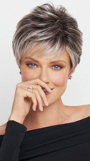 The Sheer Indulgence temple-to-temple lace front monofilament top allows for natural looking off-the-face styling and parting options