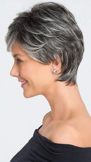 A short, boy cut long on style and fullness